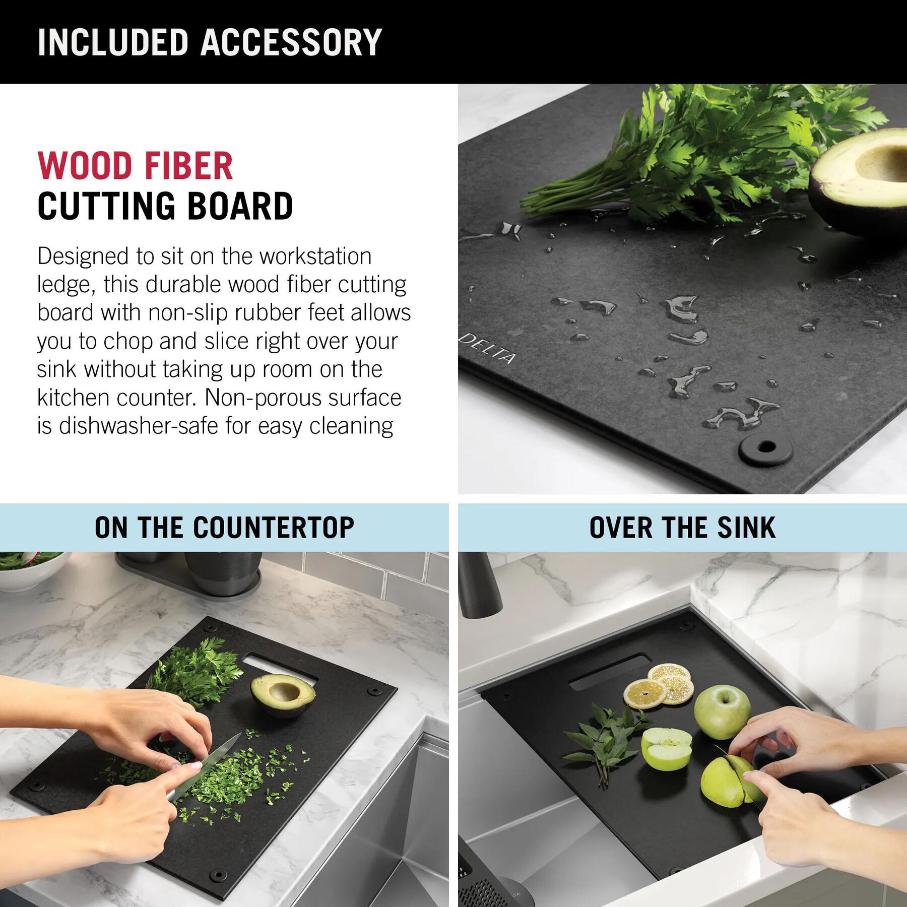 23&rdquo; Workstation Undermount&nbsp;Single Bowl&nbsp;16 Gauge Stainless Steel&nbsp;Kitchen Sink&nbsp;with&nbsp;WorkFlow&trade; Ledge and Accessories
